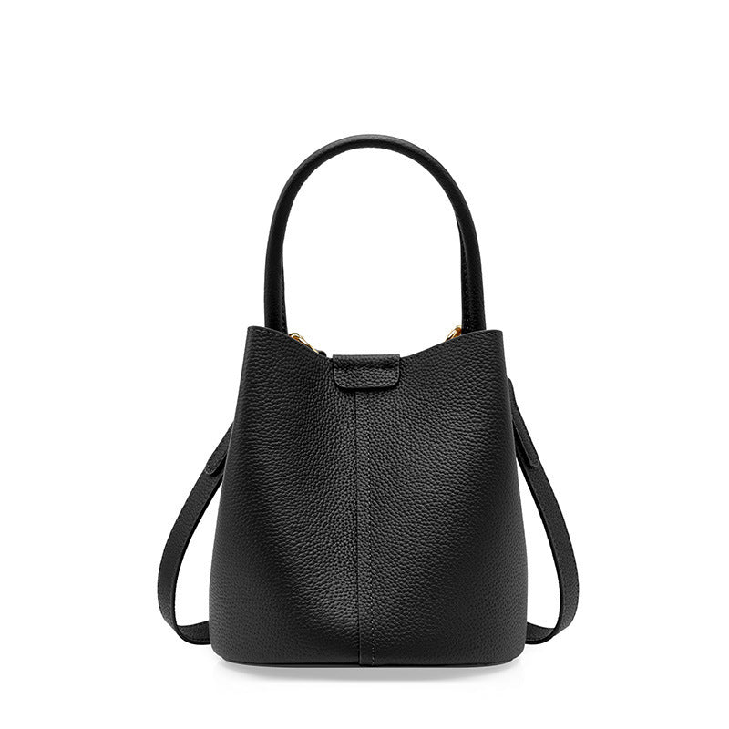 Female Crossbody Genuine Leather Cross Body Bucket Bag