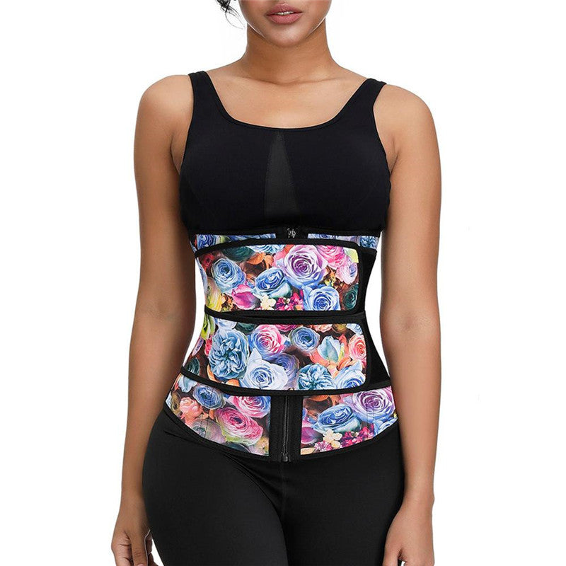 European and American camouflage corset belt