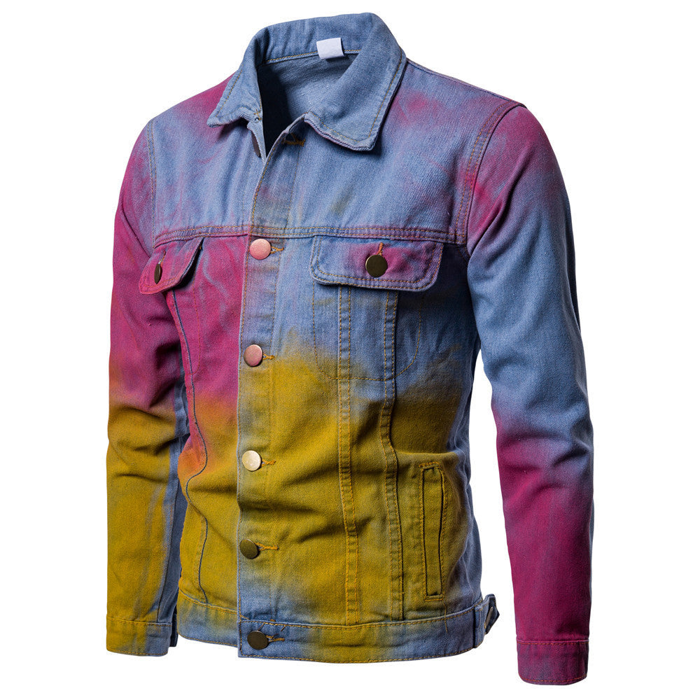 Fashion Personality Casual Splash Ink Men's Jacket