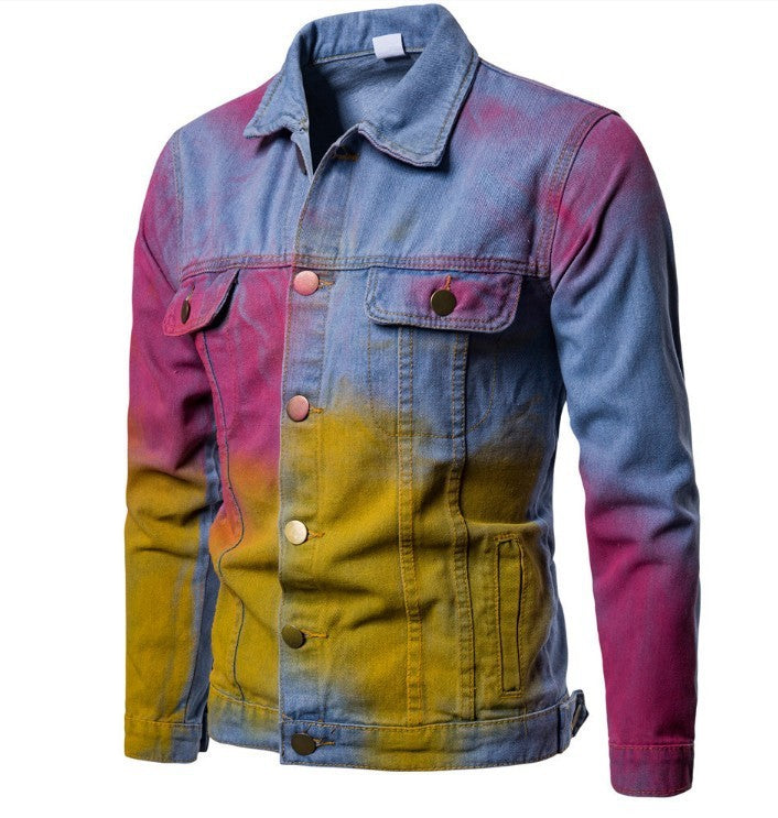 Fashion Personality Casual Splash Ink Men's Jacket