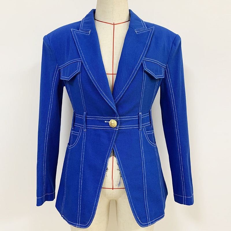 Denim suit jacket