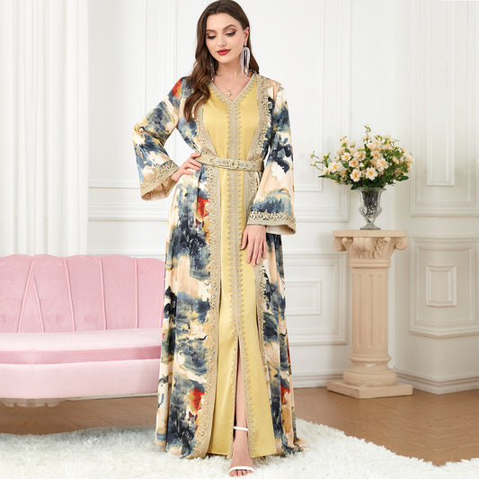 Women's Temperament Fashion Jacket Dress Two Pieces Set