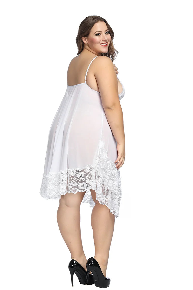 Plus Lace Baby Doll sleep dress