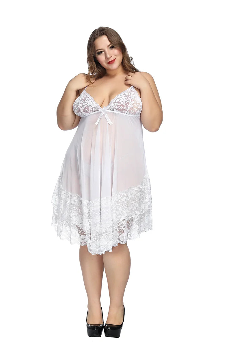 Plus Lace Baby Doll sleep dress