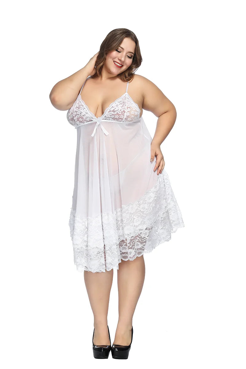 Plus Lace Baby Doll sleep dress