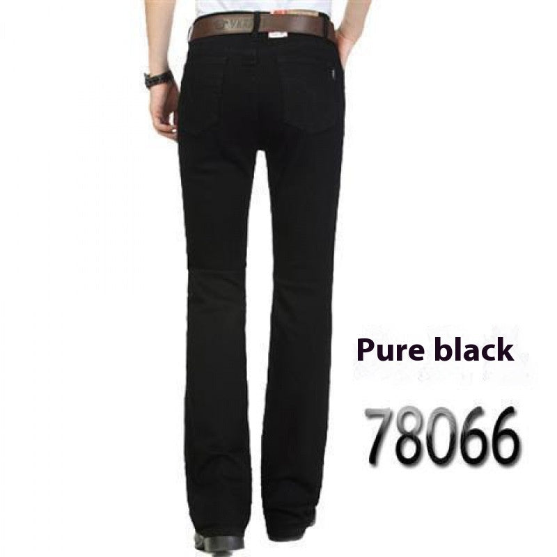 Men's Flared Pants Elastic Denim