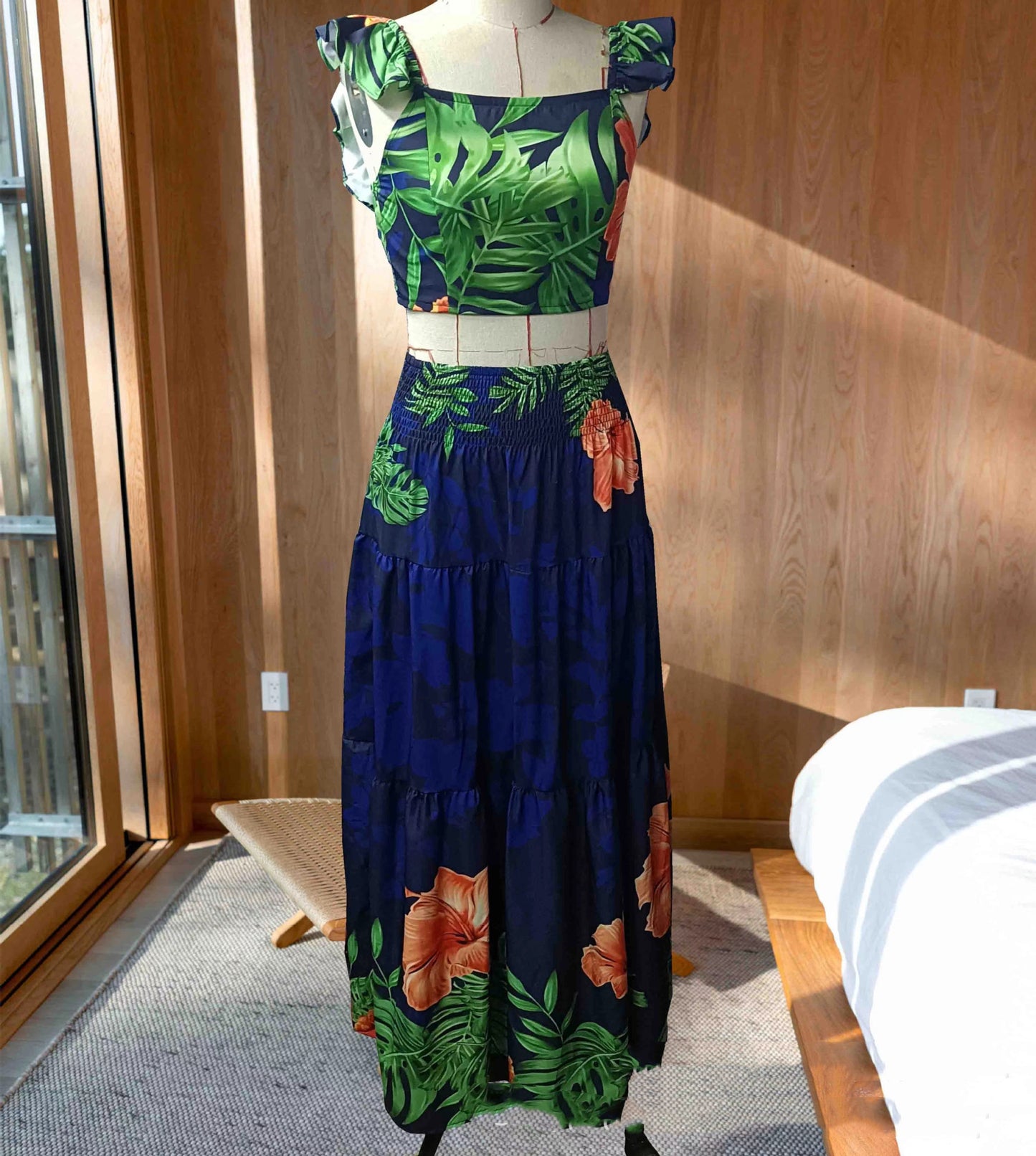 New Positioning Printing Women's Skirt Suit